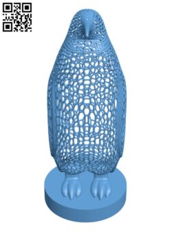 Penguin Voronoi H003119 file stl free download 3D Model for CNC and 3d printer