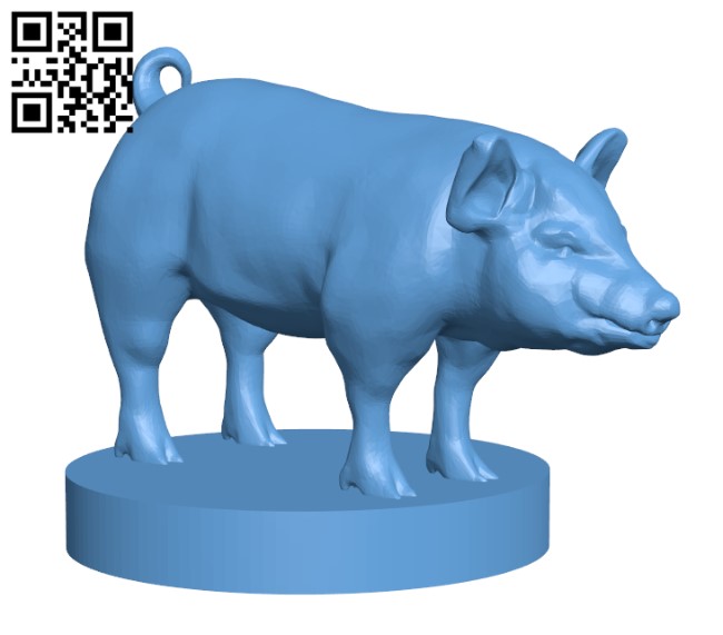 Pig H003040 file stl free download 3D Model for CNC and 3d printer