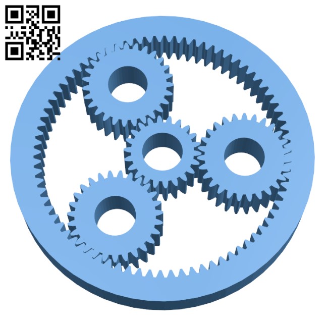 Planetary Gear Assembly H002820 file stl free download 3D Model for CNC and 3d printer