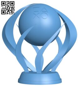 Playstation platinum trophy H003120 file stl free download 3D Model for CNC and 3d printer