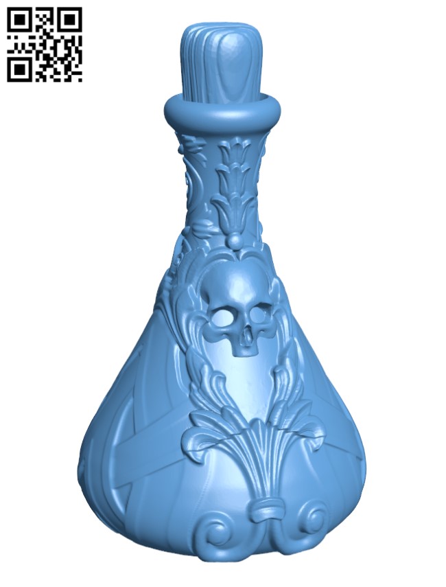 Poison - Potion H002634 file stl free download 3D Model for CNC and 3d printer