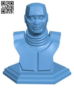 Red Dwarf – Kryten Bust H003213 file stl free download 3D Model for CNC and 3d printer