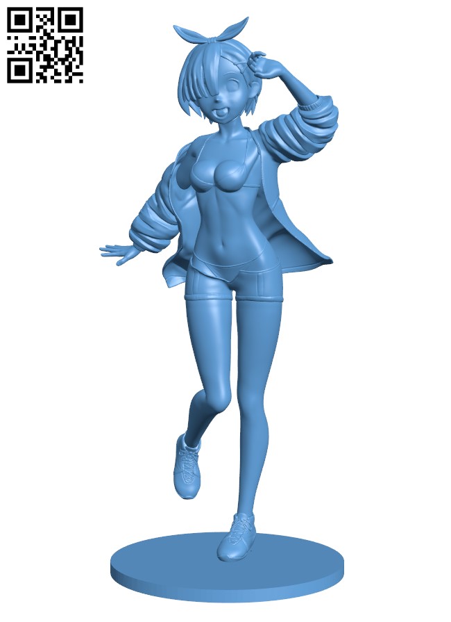 Rem Re - Zero H002942 file stl free download 3D Model for CNC and 3d printer