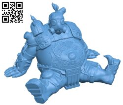Roadhog – Overwatch H003123 file stl free download 3D Model for CNC and 3d printer