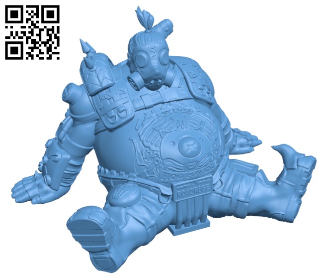 Roadhog - Overwatch H003123 file stl free download 3D Model for CNC and 3d printer