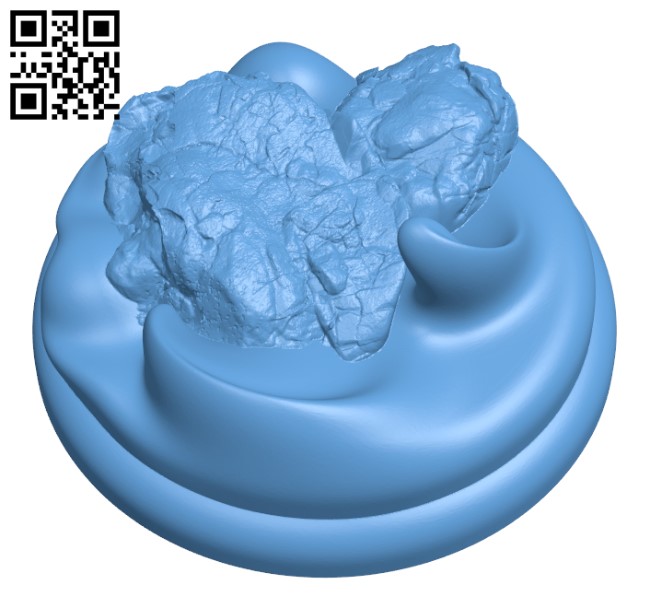 Round Bases - Water H002994 file stl free download 3D Model for CNC and 3d printer