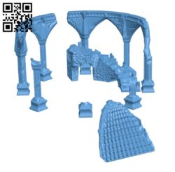 Ruins scatter terrain H002385 file stl free download 3D Model for CNC and 3d printer