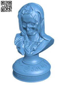 Santa Muerte H002875 file stl free download 3D Model for CNC and 3d printer