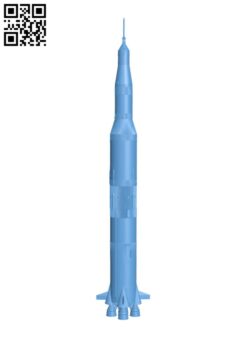 Saturn V rocket H002582 file stl free download 3D Model for CNC and 3d printer