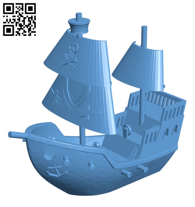 Shiver Me Timbers Benchy With Adjustable Sails H003155 file stl free download 3D Model for CNC and 3d printer