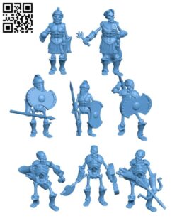 Skeleton Horde for Dungeons and Dragons H003189 file stl free download 3D Model for CNC and 3d printer