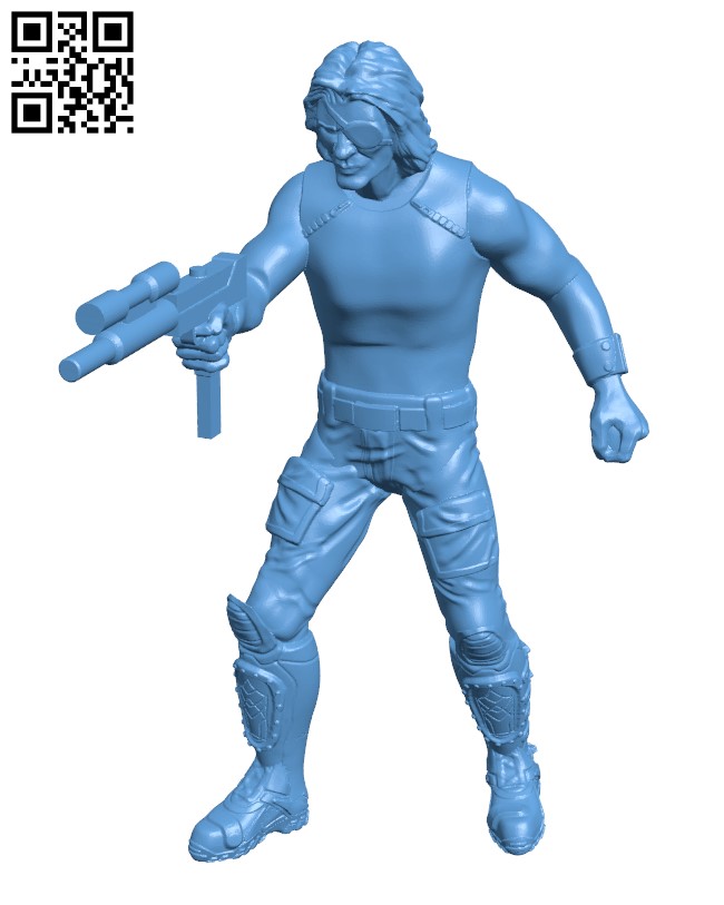 Snake Plissken H002643 file stl free download 3D Model for CNC and 3d printer