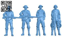 Soldiers -Total war 1915 H002828 file stl free download 3D Model for CNC and 3d printer