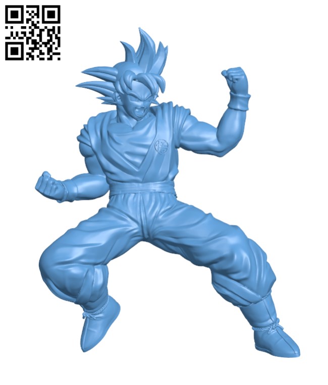 STL file Son Goku - Super Saiyan Blue & Whis Gi 👾・3D printer design to  download・Cults