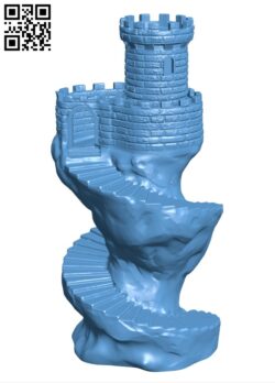 Spiral Tower H003214 file stl free download 3D Model for CNC and 3d printer