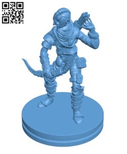 Steampunk – Female Elvish Ranger H002998 file stl free download 3D Model for CNC and 3d printer