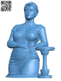 Stefania Ferrario bust H002527 file stl free download 3D Model for CNC and 3d printer