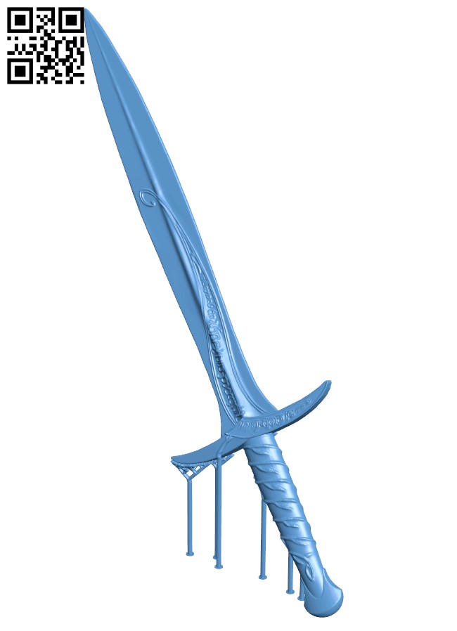 Sting sword H002883 file stl free download 3D Model for CNC and 3d printer