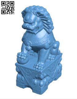 Stone Lion H002999 file stl free download 3D Model for CNC and 3d printer