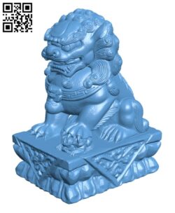 Stone lion model H002948 file stl free download 3D Model for CNC and 3d printer