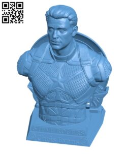 Superhero – Captain America H002650 file stl free download 3D Model for CNC and 3d printer