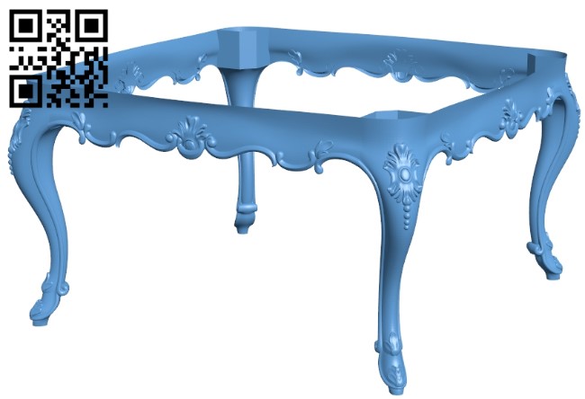 Table frame pattern A006763 download free stl files 3d model for CNC wood carving