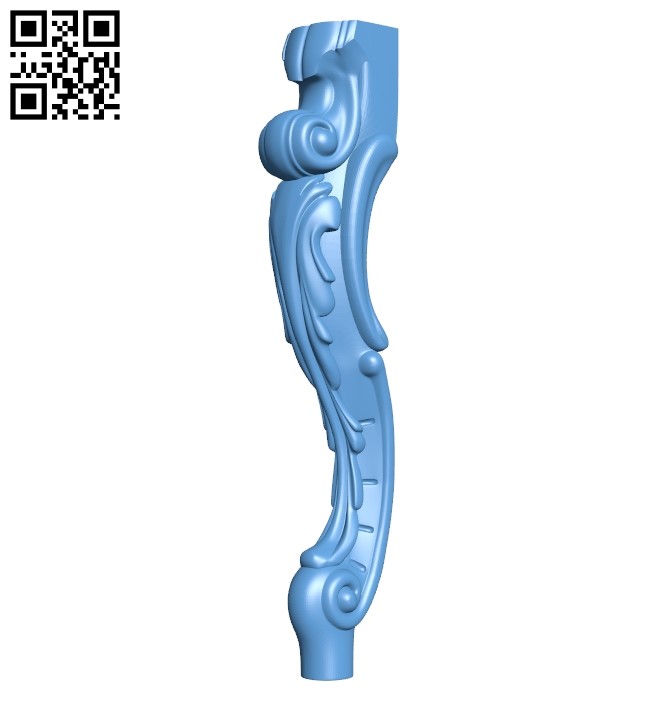 Table legs and chairs A006736 download free stl files 3d model for CNC wood carving