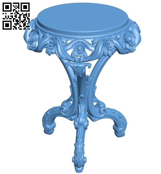Table pattern A006762 download free stl files 3d model for CNC wood carving