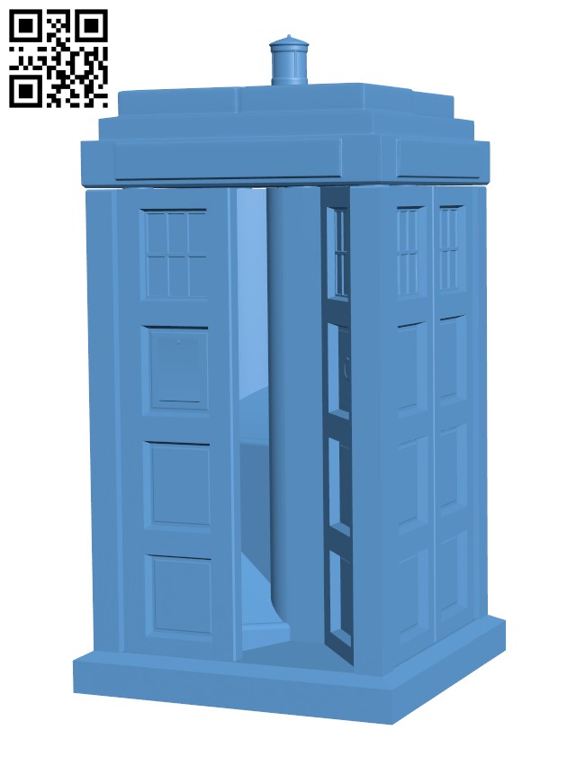 Tardis dice tower H002885 file stl free download 3D Model for CNC and 3d printer