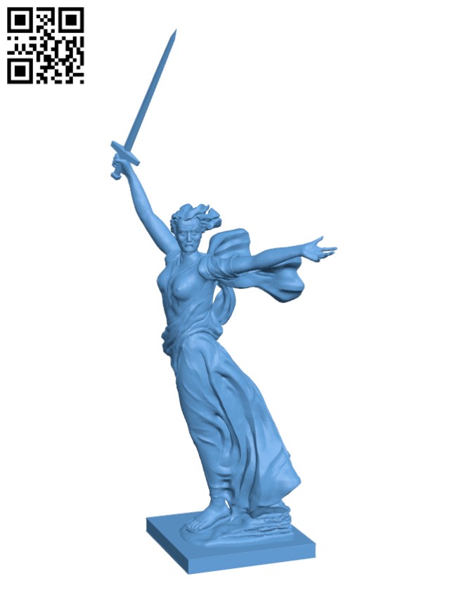 The Motherland Calls in Volgograd, Russia H002588 file stl free download 3D Model for CNC and 3d printer