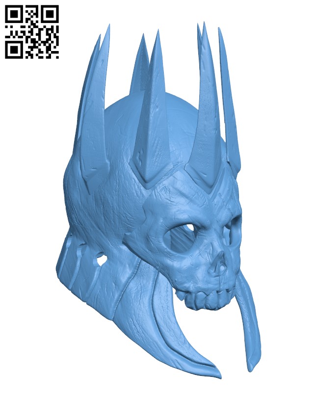 The Witcher Wild Hunt Eredin Helmet H002401 file stl free download 3D Model for CNC and 3d printer