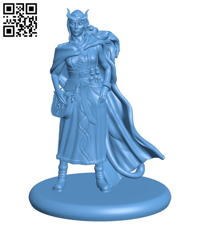 Tiefling alchemist H003004 file stl free download 3D Model for CNC and 3d printer