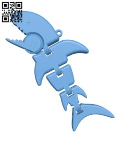 Tiny shark flexy Keychain H002950 file stl free download 3D Model for CNC and 3d printer