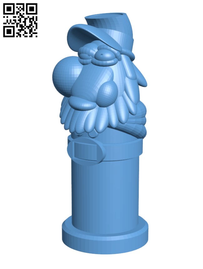 Toon Bullet - Chews Tobacco H003006 file stl free download 3D Model for CNC and 3d printer