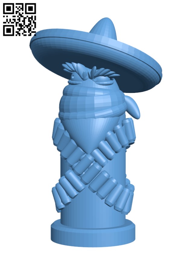 Toon Bullet - Shifty Eyes H002951 file stl free download 3D Model for CNC and 3d printer