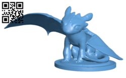 Toothless H003215 file stl free download 3D Model for CNC and 3d printer
