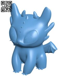 Toothless dragon – Night fury H002395 file stl free download 3D Model for CNC and 3d printer