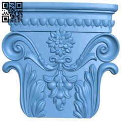 Top of the column A006709 download free stl files 3d model for CNC wood carving