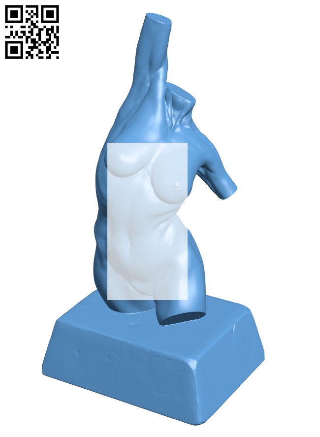 Torso Study H003216 file stl free download 3D Model for CNC and 3d printer