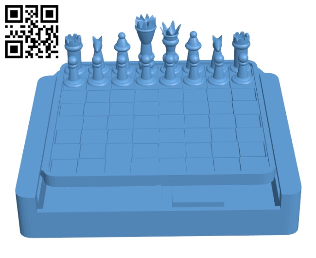 Chess Pieces & Board, 3D Props