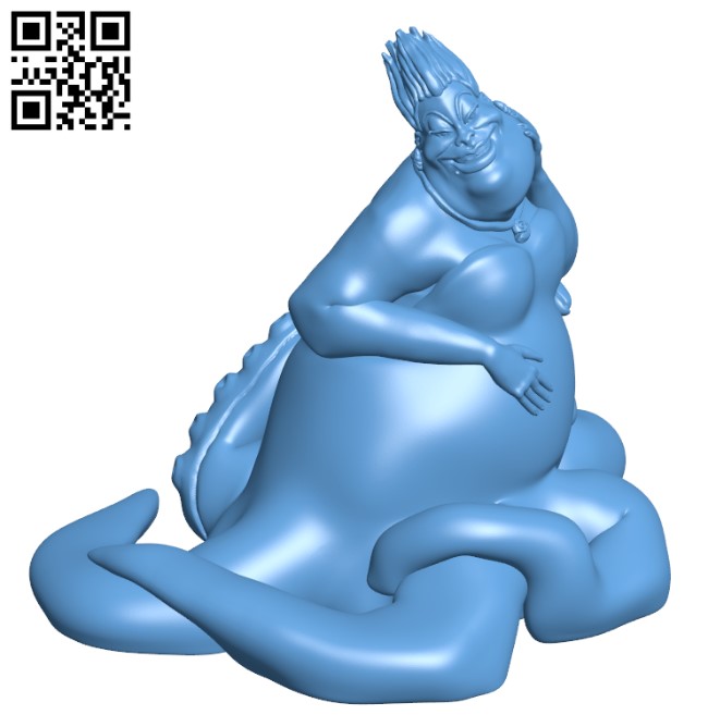 Ursula - The Little Mermaid H003158 file stl free download 3D Model for CNC and 3d printer
