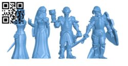 Vampire Lords and Ladies Set H002765 file stl free download 3D Model for CNC and 3d printer