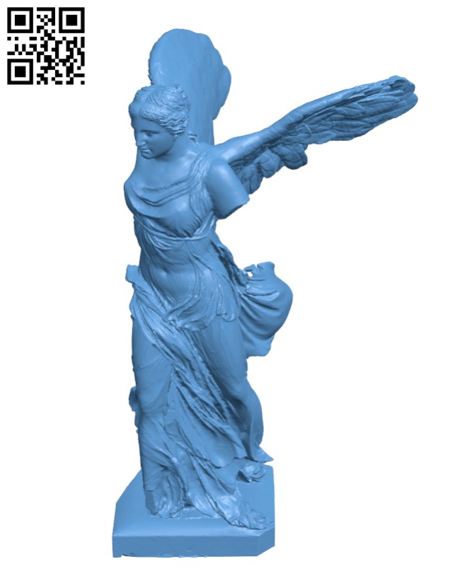 Venus head Meshup with Winged Victory of Samothrace H002893 file stl free download 3D Model for CNC and 3d printer