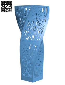 Voronoi Spiral Centerpiece – Vase H002408 file stl free download 3D Model for CNC and 3d printer