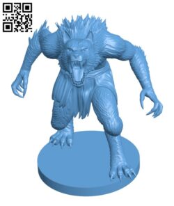 Werewolf H002771 file stl free download 3D Model for CNC and 3d printer