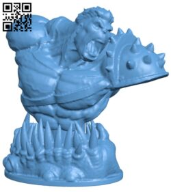 Wicked Marvel Hulk Bust H003137 file stl free download 3D Model for CNC and 3d printer