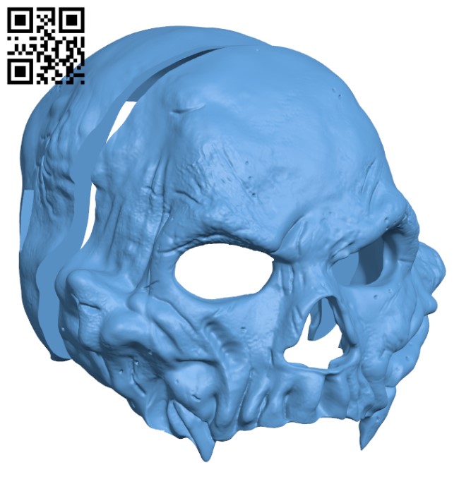 Wildling Skull H003220 file stl free download 3D Model for CNC and 3d printer