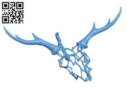Wire Skull – Deer H003161 file stl free download 3D Model for CNC and 3d printer