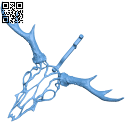 Wire Skull – Deer H003161 file stl free download 3D Model for CNC and 3d printer