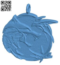 Witcher Medallion H003015 file stl free download 3D Model for CNC and 3d printer